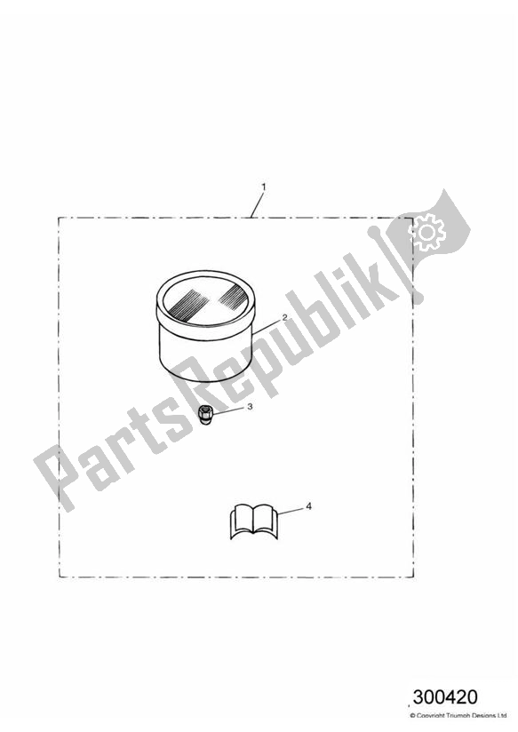 All parts for the Analogue Clock Kit of the Triumph America Carburettor 790 2002 - 2007